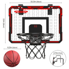 Kids Indoor Basketball Hoop Mini Hoop w/ 2 Balls - Christmas Gift
