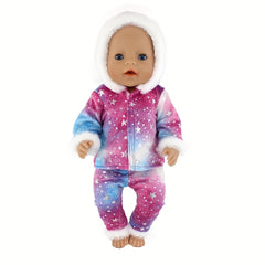 Plush Onesie Set for 17" Reborn Baby Dolls