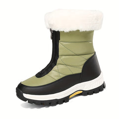 Women's Warm Snow Boots - Non-slip Medium Tube Winter Boots