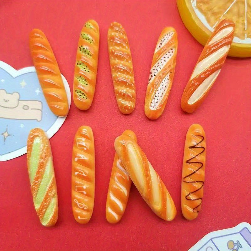 Baguette Food Play Set DIY Crafts Cream Glue Creative Fun Durable Accessory