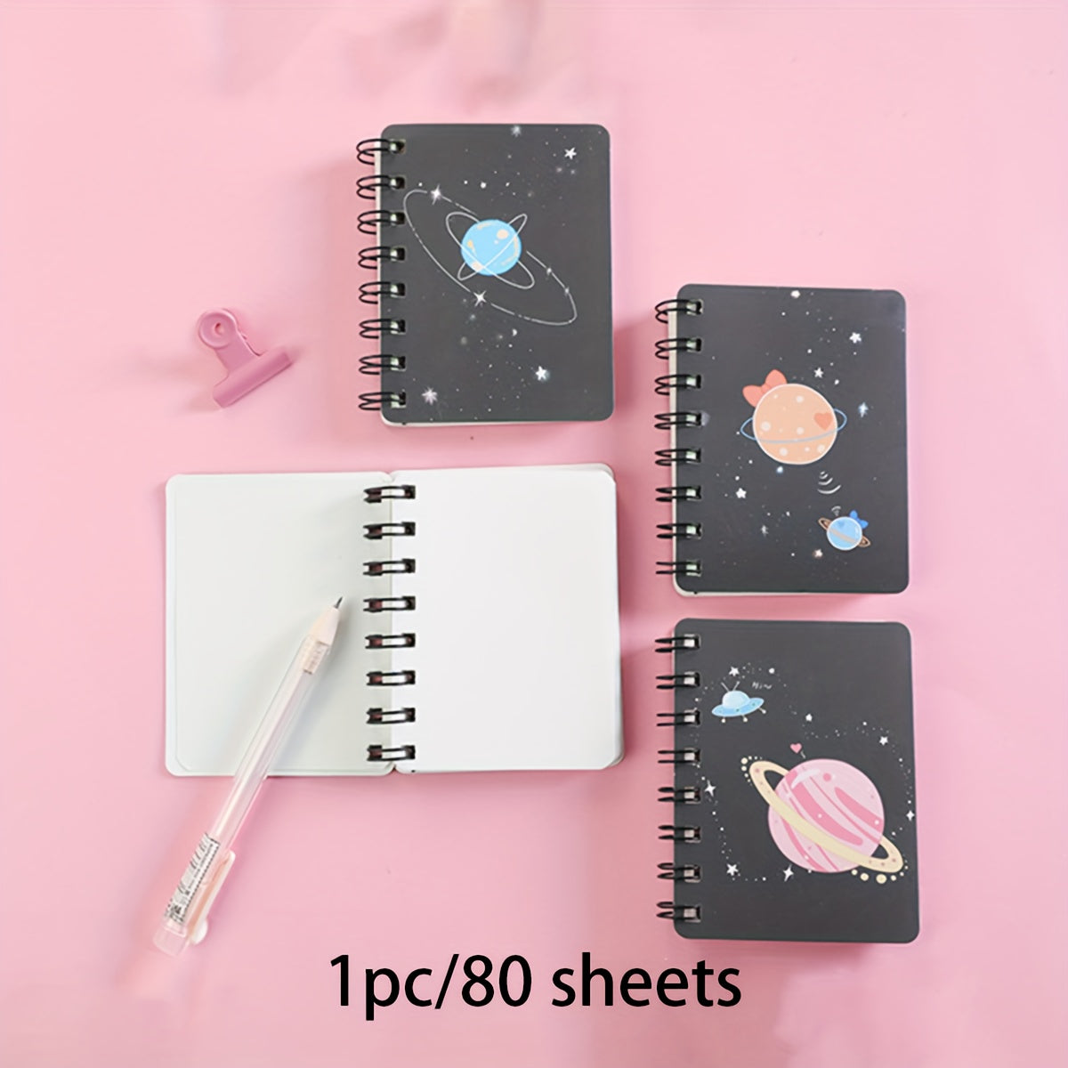 Dream Planet Side Flip Coil Book A7 Small Notebook