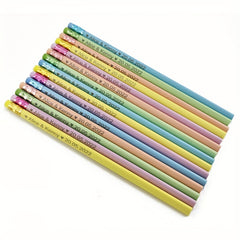 30 Engraved Pencils With Eraser Wedding Gift Customized School Supplies