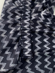  Women's 2 Piece Set Top & Chevron Print Pan