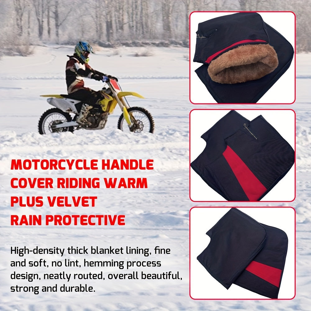 Motorcycle Handlebar Cold Weather Hand Warmer Gloves