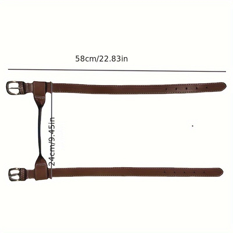 Adjustable PU Leather Yoga Mat Strap with Buckle
