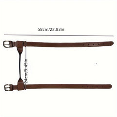 Adjustable PU Leather Yoga Mat Strap with Buckle