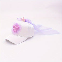 Girls Mesh Baseball Cap Princess Crown Hat