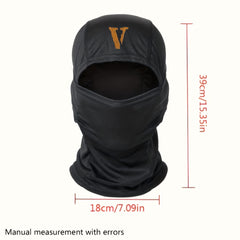 V Print Balaclava Ski Mask Unisex Pullover Dustproof Neck Gaiter