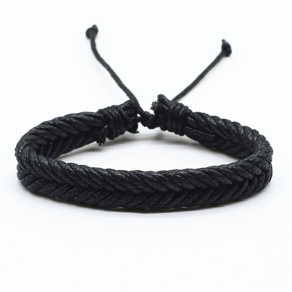 Vintage Brown Rope Woven Men Bracelets For Women Homme Gift Jewelry