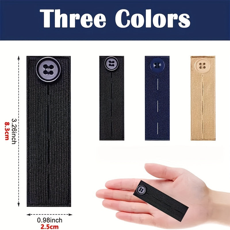 Elastic Waist Extenders for Jeans Pants Button Extender