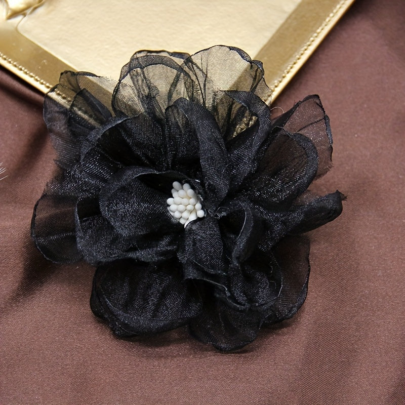 Organza Flower Artificial Flower Wedding Home Decor Scrapbook DIY