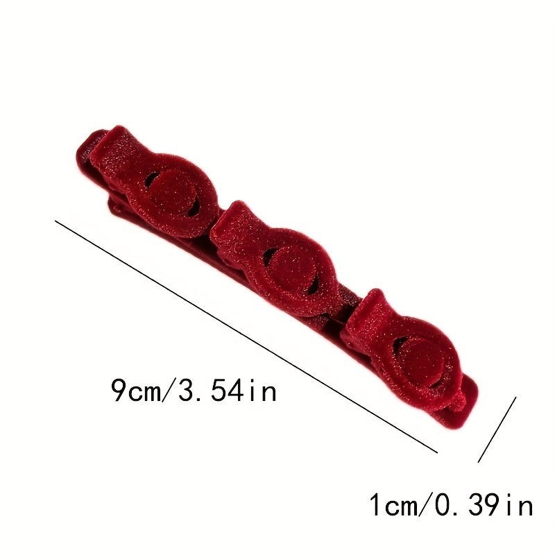 Velvet Hair Clip Braided Side Clip Women Hair Accessories Barrette