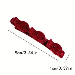 Velvet Hair Clip Braided Side Clip Women Hair Accessories Barrette
