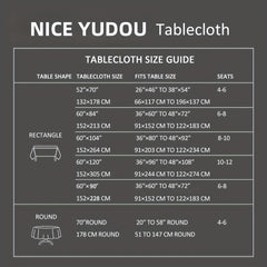 Beige Rectangle Tablecloth 152.4 x 304.8 cm