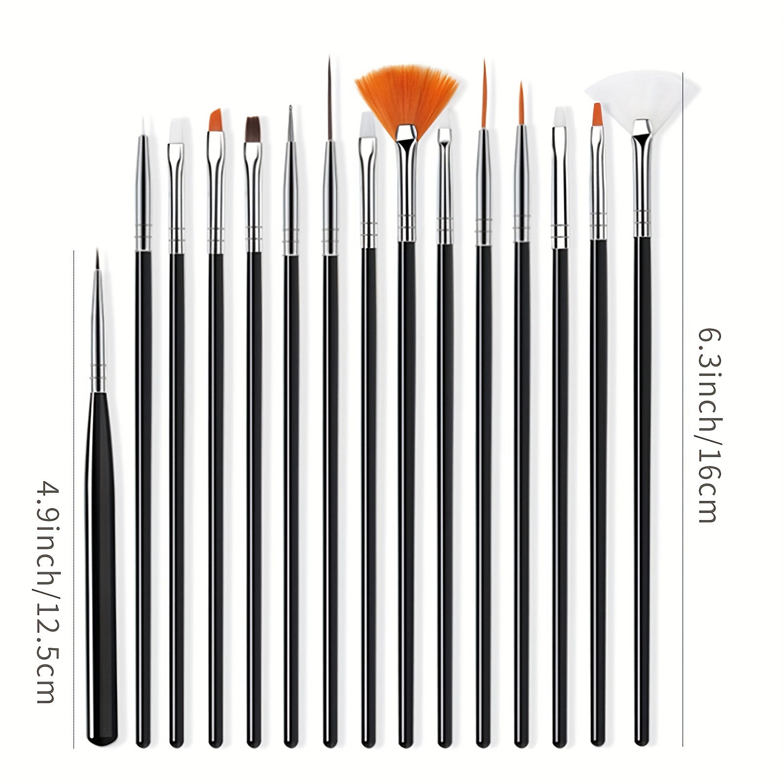 15 Pcs Nail Pens Paint Pen Set Nail Art Tools