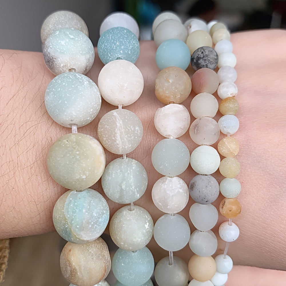 Colorful Round Loose Beads For DIY Jewelry Making 15''