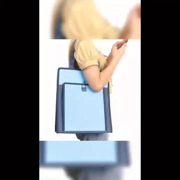 Large Capacity Waterproof Document Bag with Shoulder Strap