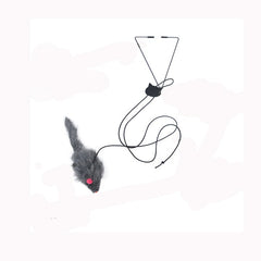 Interactive Door Hanging Cat Toy with Mouse Teaser