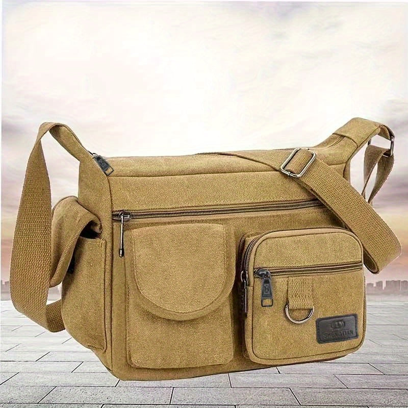 Large Capacity Men's Crossbody Backpack Briefcase Shoulder Bag