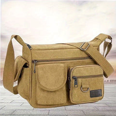 Large Capacity Men's Crossbody Backpack Briefcase Shoulder Bag