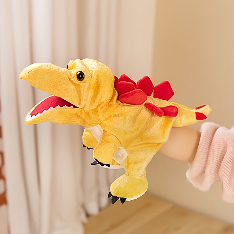Dino Hand Puppets with Movable Mouth - Set of 2