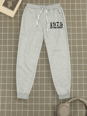 1975 Edition Casual Stretch Drawstring Joggers Men s Pants