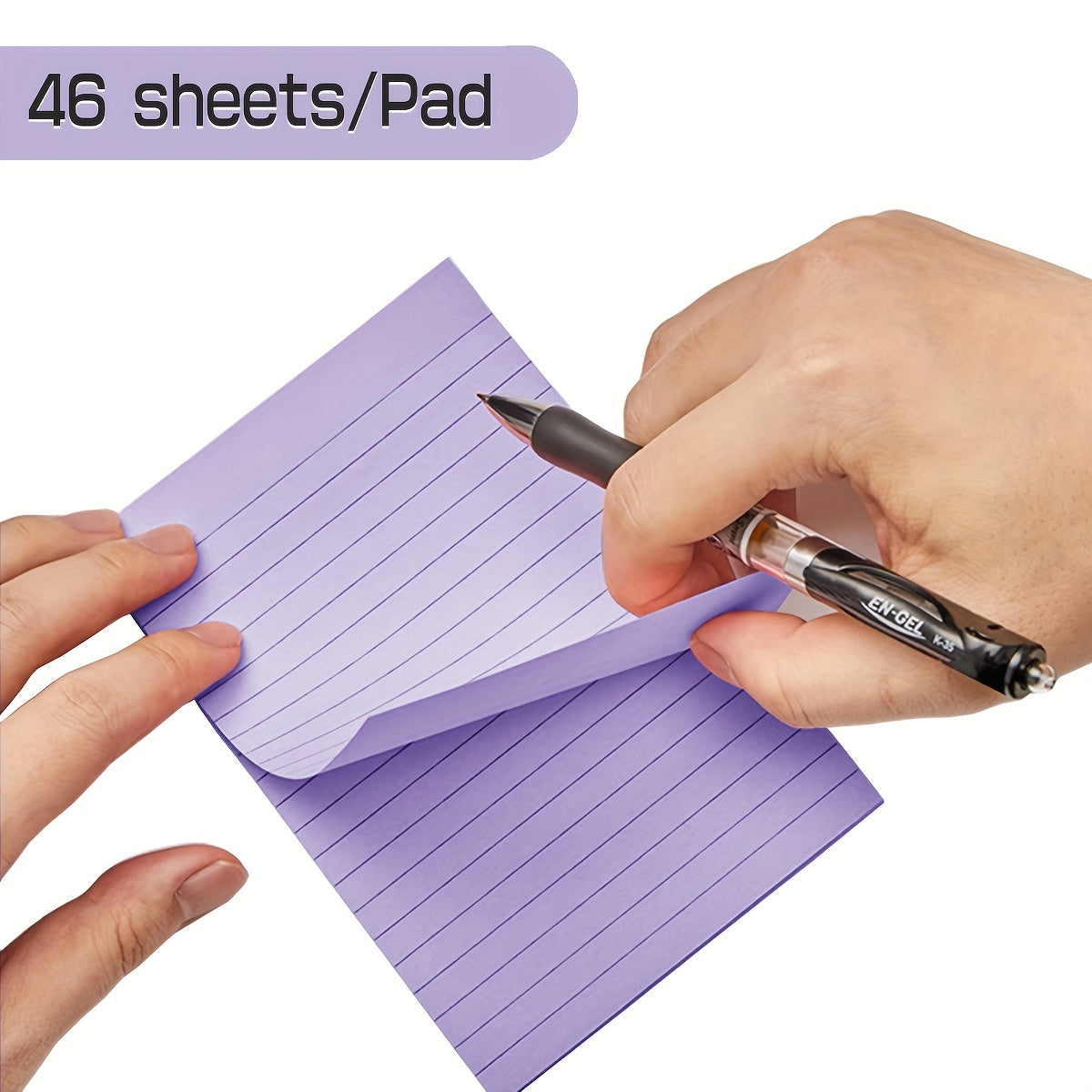 Large Sticky Notes 4x6 IN 9 Colors 46 Sheet pad Lined Sticky Notes