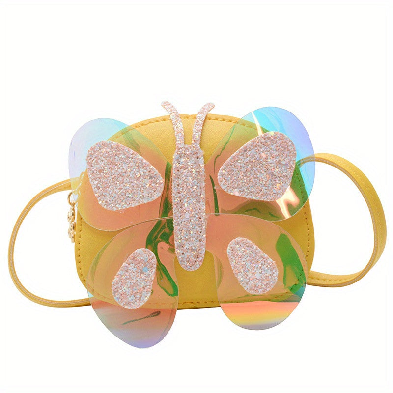 PU Butterfly Decor Crossbody Shoulder Bag Handbag Coin Purse Wallet