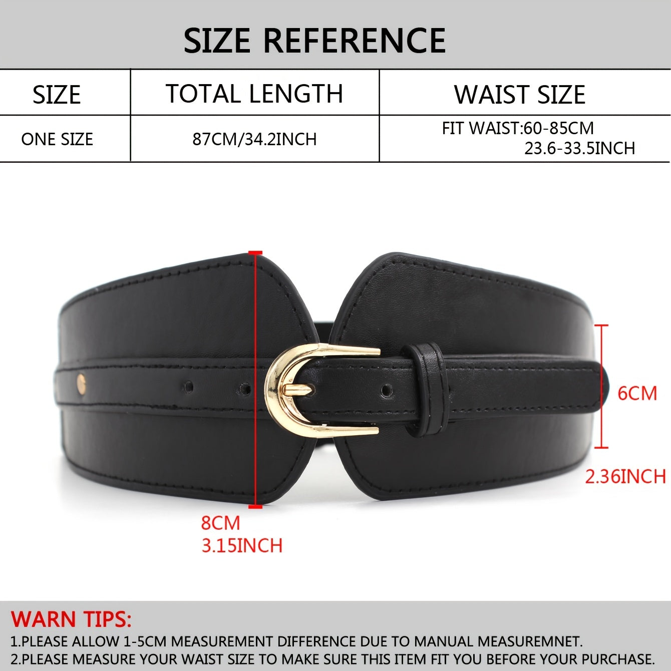 Women's Ultra Wide Elastic Waist Belt Adjustable Girdle