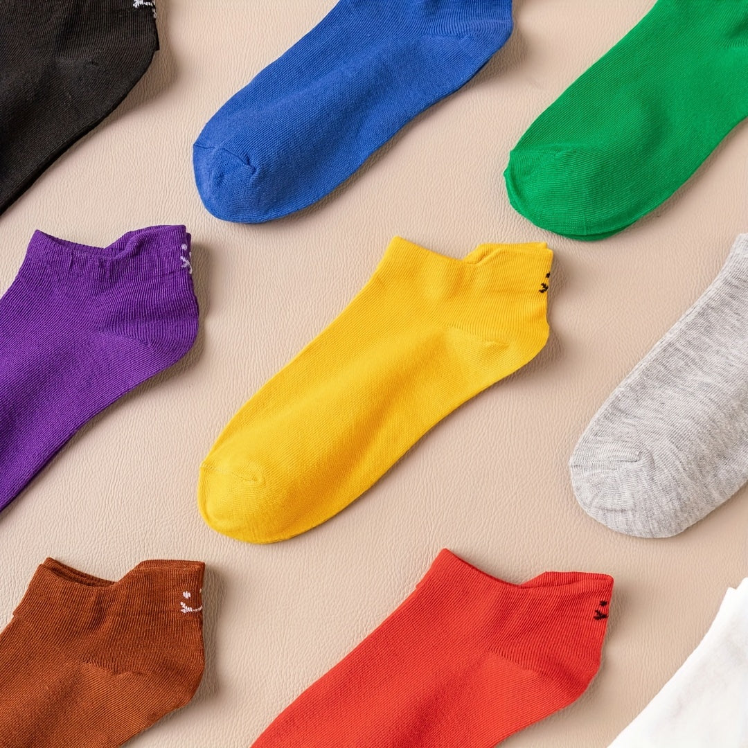 20 Pairs Cartoon Print Ankle Socks Women's Stockings