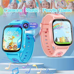 Game Smart Watch with 26 Puzzle Games LED Flashlight Camera IP68 Waterproof
