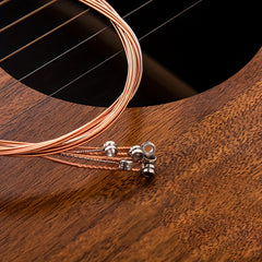 6 Pcs Acoustic Guitar Strings Set of 6 Steel Replacement High Accessories
