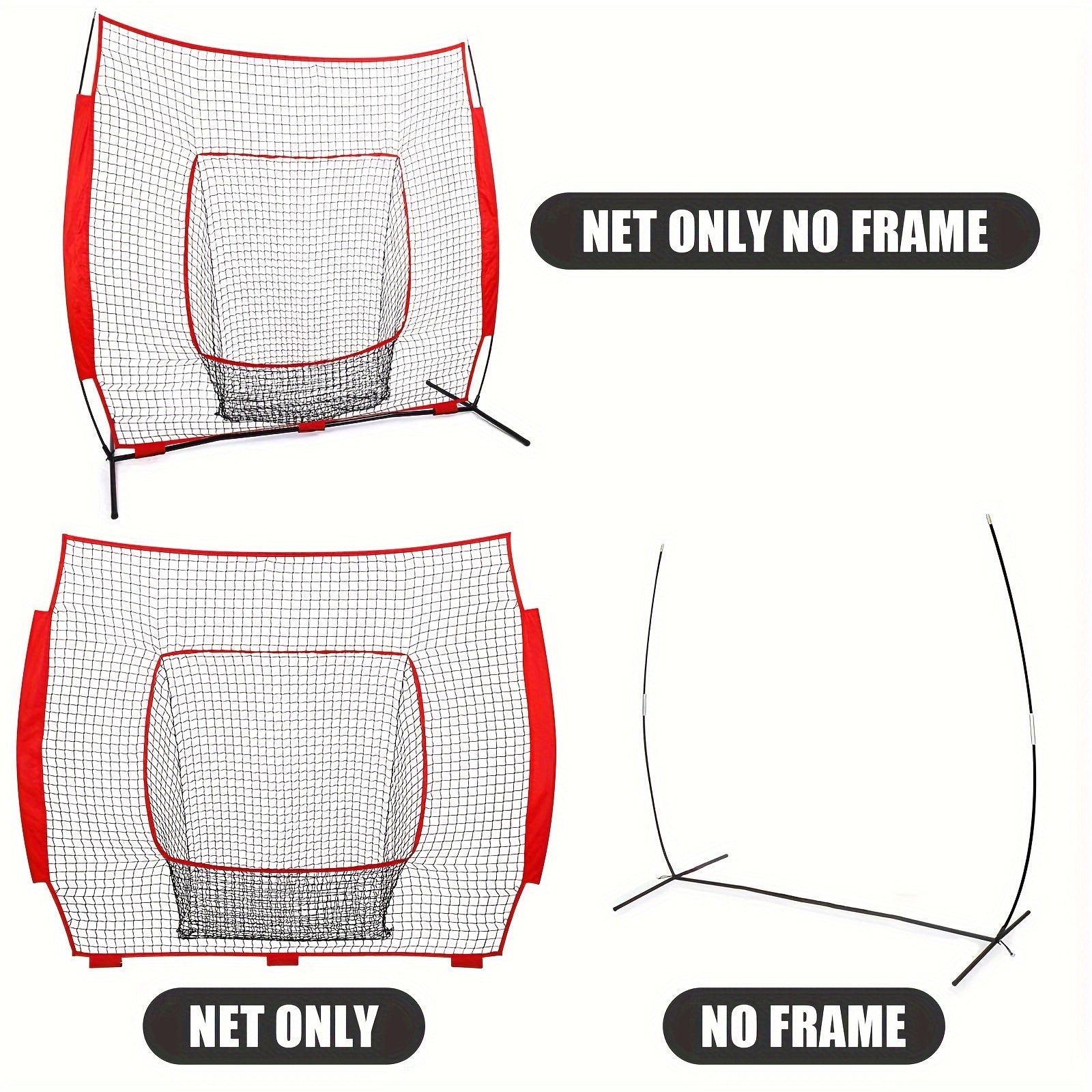 Baseball & Softball Replacement Net 213 X 213 Heavy Duty Knotless Net