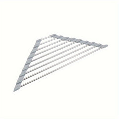 1pc Folding Triangular Drain Rack Kitchen Sink Storage Rack
