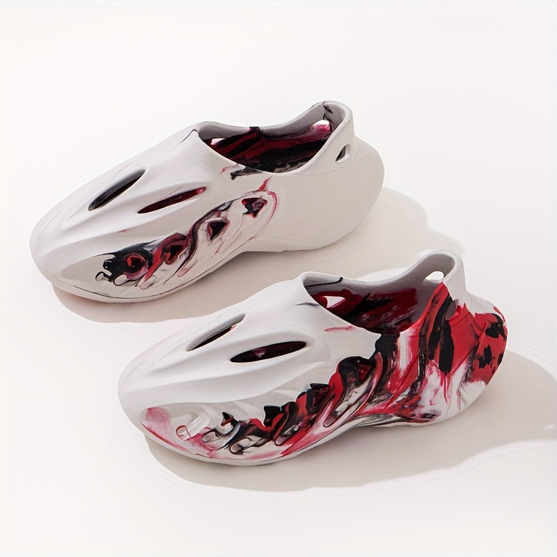 Men's Camo Tie Dye Slip On Clog Sandals