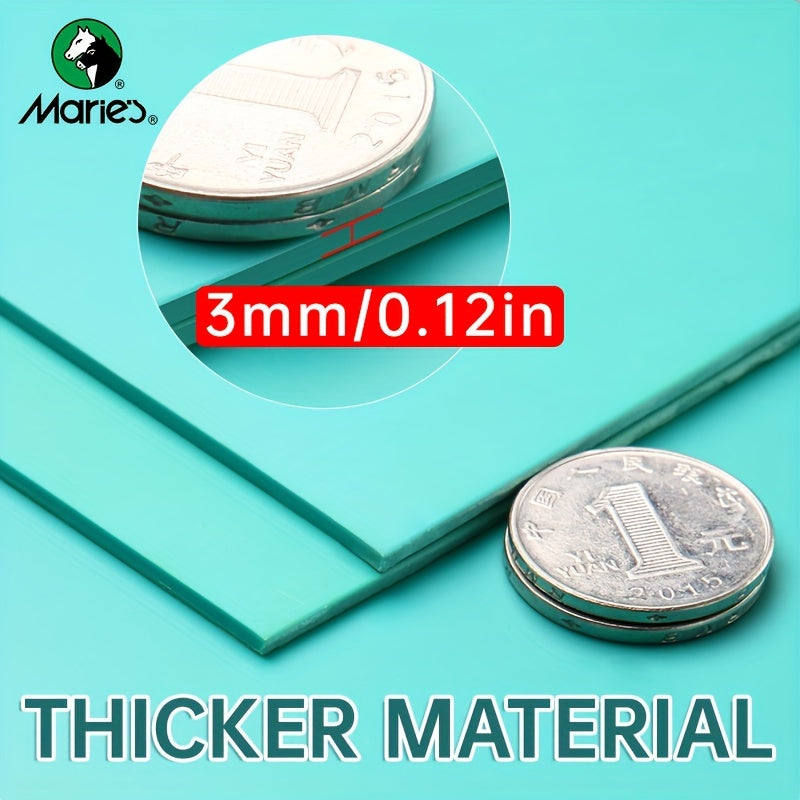 3 Pack Marei's Soft Linoleum Carving Block Linocut Block For Printmaking