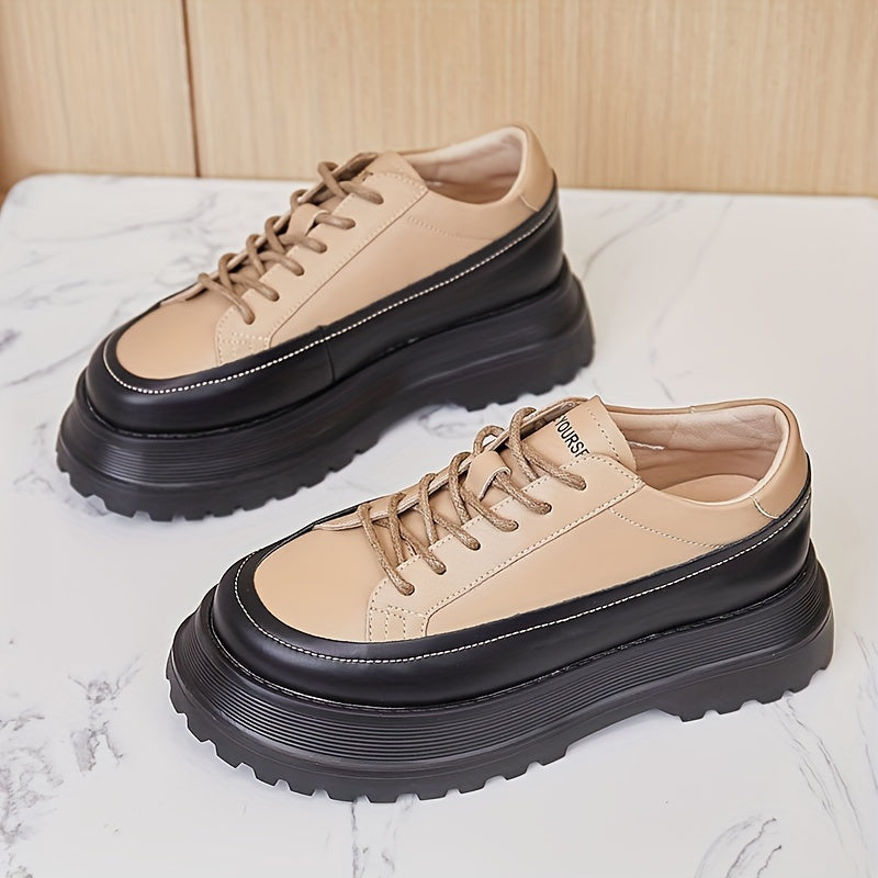Women's Thick Bottom Faux Leather Outdoor Shoes