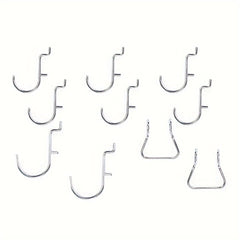 50pcs Pegboard Hooks Assortment with Pegboard Rack for Organizing Tools