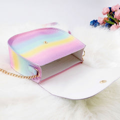 Gradient Glitter Small Crossbody Bag for Girls