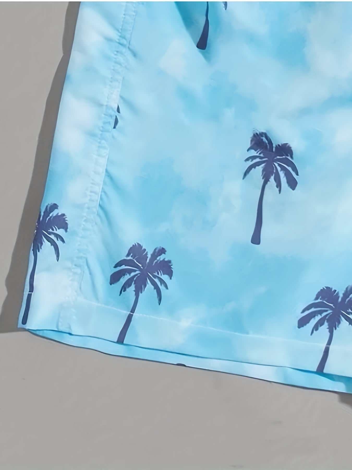 Men's Palm Tree Beach Shorts - Summer Outing Style