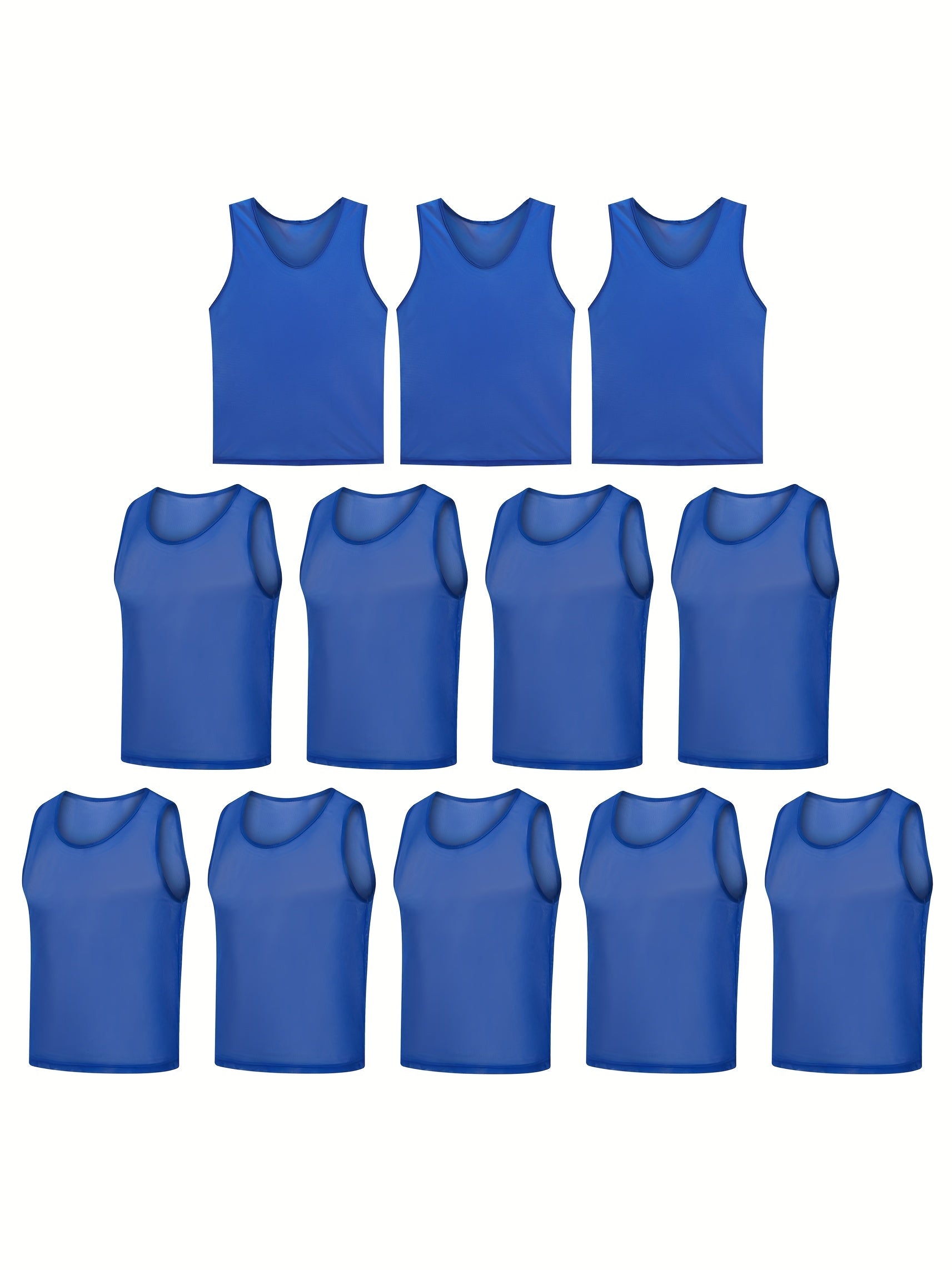 12pcs Men's Sleeveless Round Neck Tank Top for Summer Training