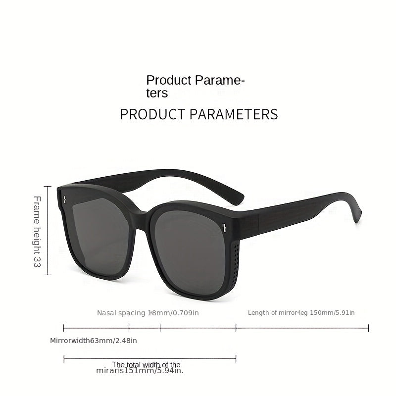 Men's Polarized Myopia Glasses Unisex Driving Sunglasses