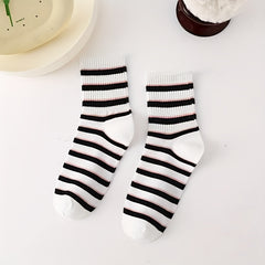 5 Pairs Letter Print Women's Stockings Socks
