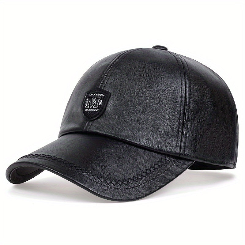 M Label Patch Baseball Cap Waterproof Dad Hat Unisex Adjustable Golf Cap