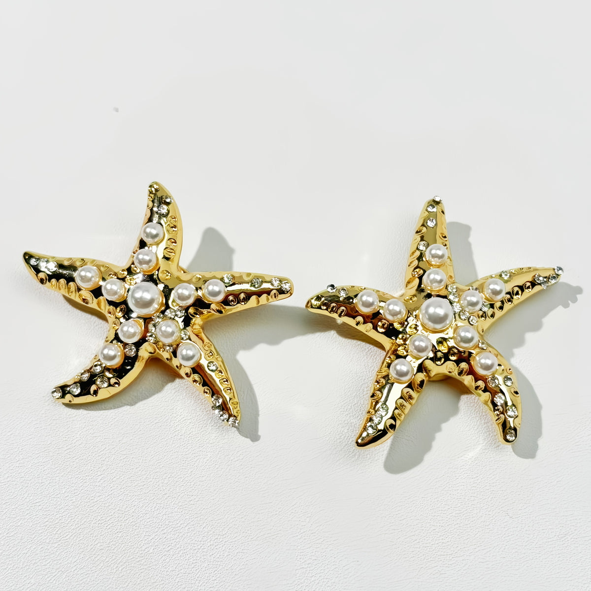 Starfish Rhinestone Decorative Buttons - Great for Men & Women's Clothing