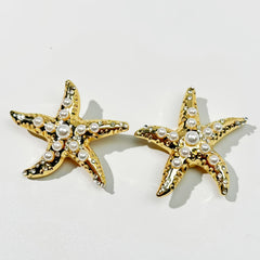 Starfish Rhinestone Decorative Buttons - Great for Men & Women's Clothing