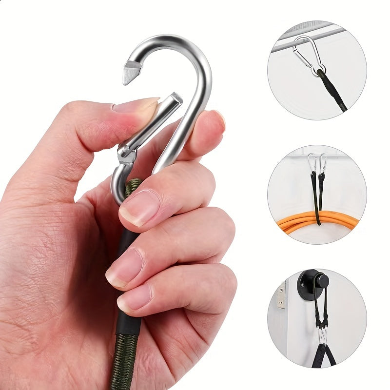 Elastic Bungee Cords 8mm with Carabiner Buckle