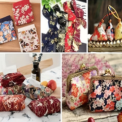 20pcs Christmas Patchwork Fabric Checked Pattern 20X20cm
