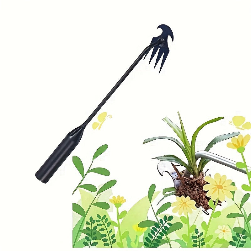 1pc Garden Weeding Tool Manganese Steel Weed Puller Hand Remover