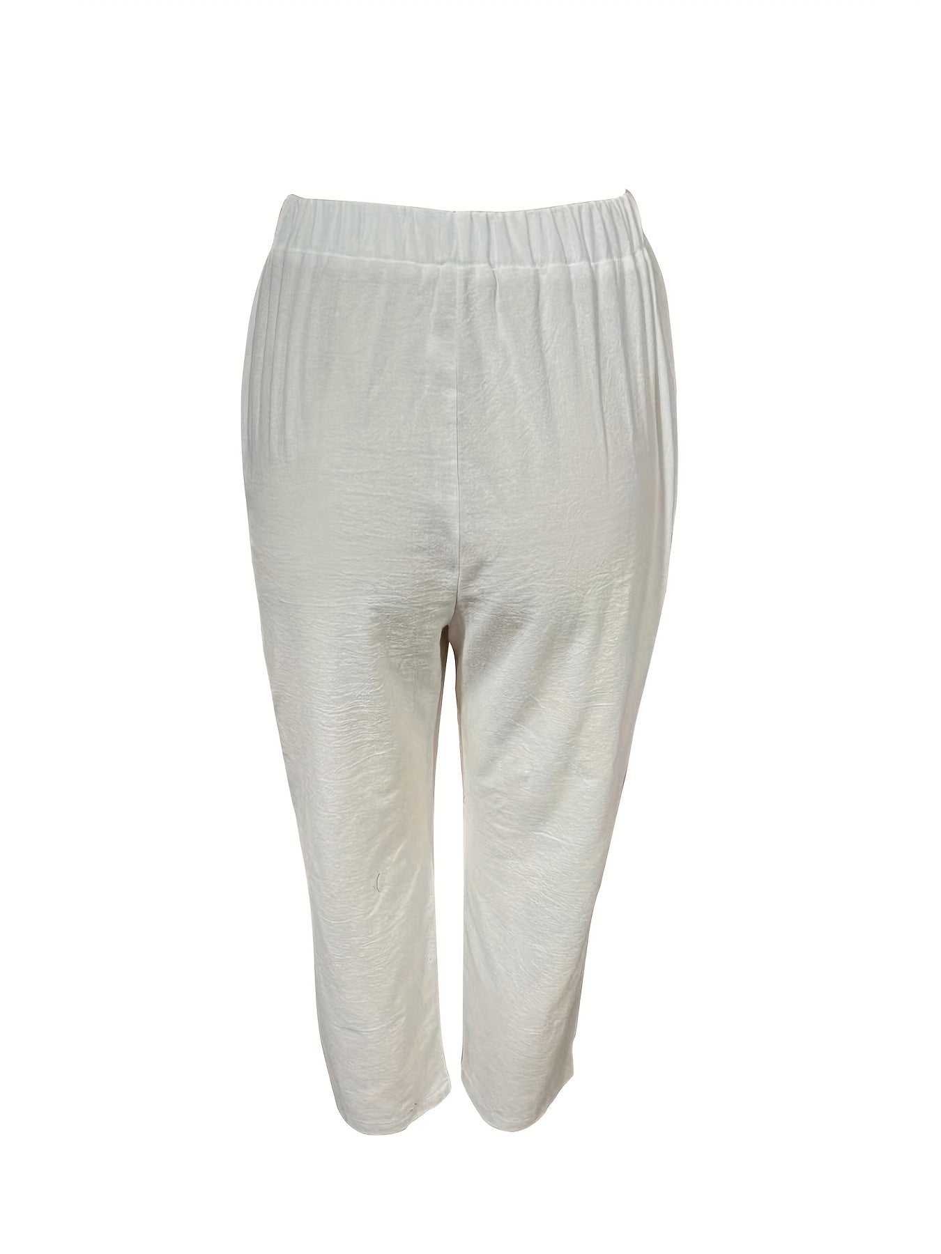 Solid Wide Leg Pants Women's Clothing